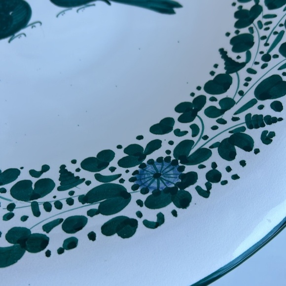 Italian blue birds fruit bowl bowl Labor Deruta hand painted Sbigolo Terrotte - Picture 8 of 16